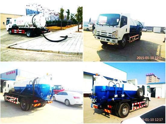 Isuzu 4000L~8, 000L Vacuum Sucion Tanker Truck Sale (Cesspit Emptier Tank With VAC Pump)