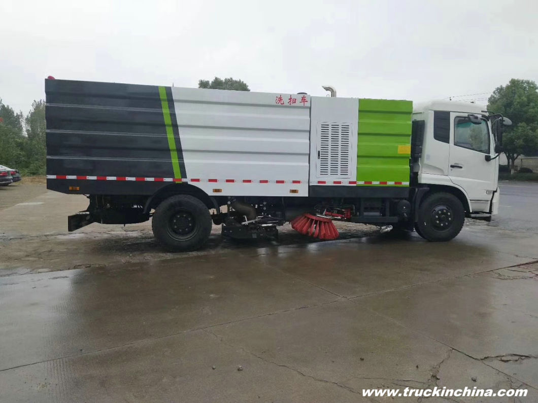 Dongfeng Efficent Street Vacuum Road Sweeper 7 Cbm Garbage 3.5cbm Water Stainless Steel 4X2 -4X4 -Rhd. LHD