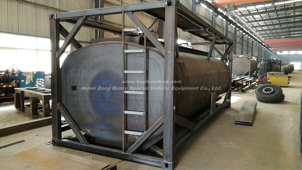 Un Portable Tank 20FT ISO Container Frame for Un2797, Battery Fluid, Alkali Naoh (max 50%) , Naclo (max 10%)
