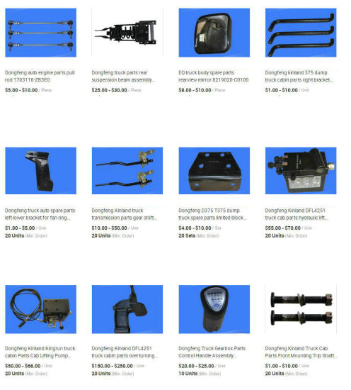 Dongfeng Truck Parts (Cabin Accessories)