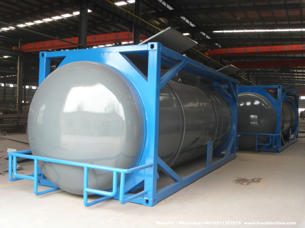 20FT Frame Swap Tank (Stainless Steel ISO Tank Container 25000Liters Yellow Phosphorus)