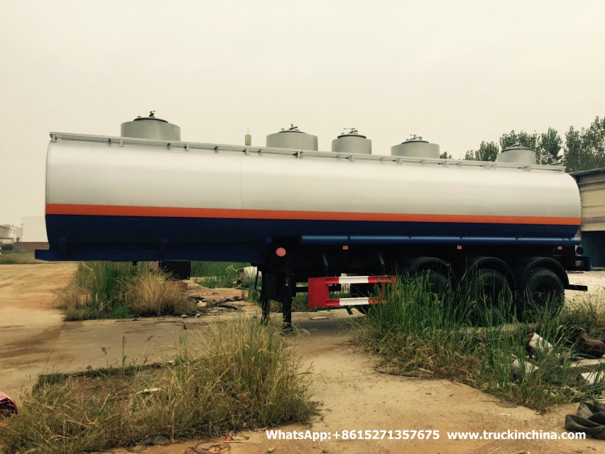 3 Axles Oil Tank Trailer (Carbon Steel/Stainless Steel Tank 5 Compartments 48, 000L for Diesel, Oil, Gasoline, Wast, Water, Petrol Road Transport)