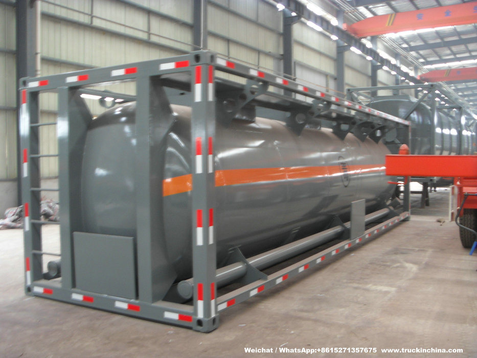 Class 3 Toxic Chemical Isotank (30FT Tank Container) for Trichlorosilane Sihcl3 Sicl4 Ticl4 Pcl3 25cbm-30cbm