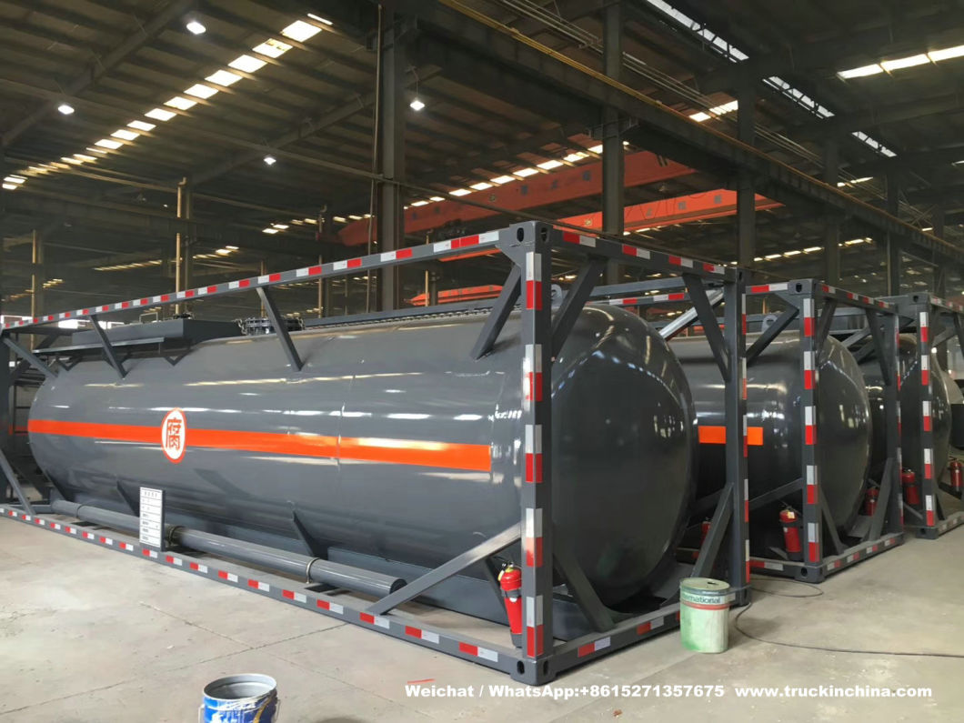 Customized Tank Container Sulfuric Acid Isotank (H2SO4 tank container) 20FT, 30FT 15m3-20m3