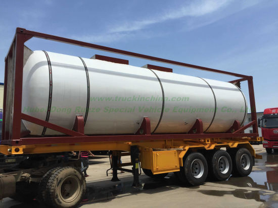 30FT T 4, T7 Syrup Tank Container for Food Products Stainless Steel Imo Equipped with Insulation Heating by Steam Test Pressure 0.4MPa (40bar)