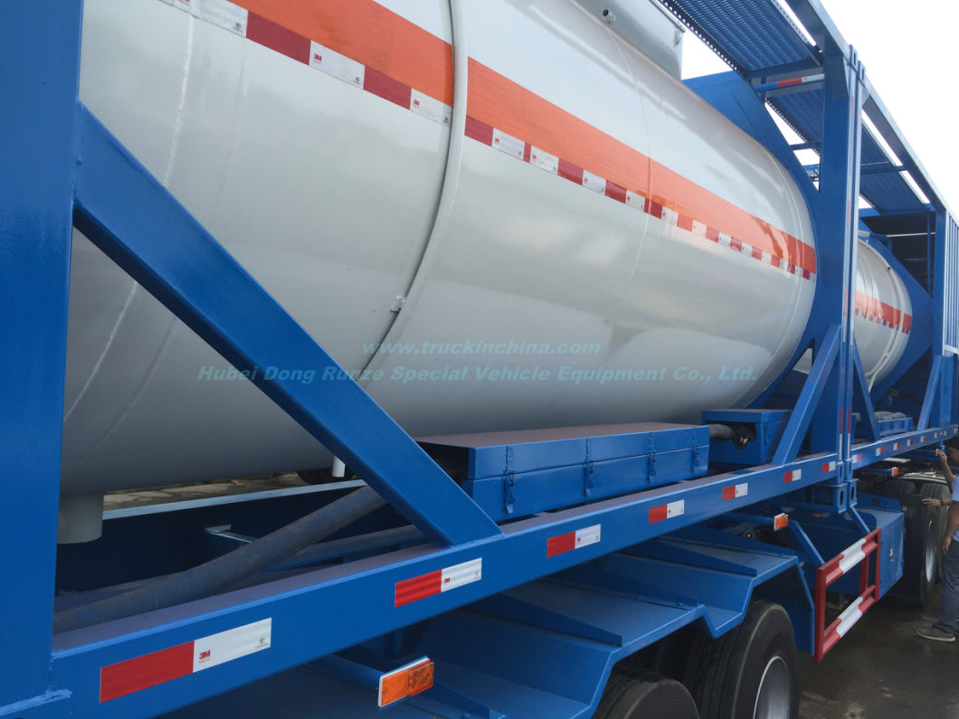 Customized Class 8 Corrosion Acid Tank Containers 20FT 40FT Professional for Fuel, Acid Road Transport with Motor Pump