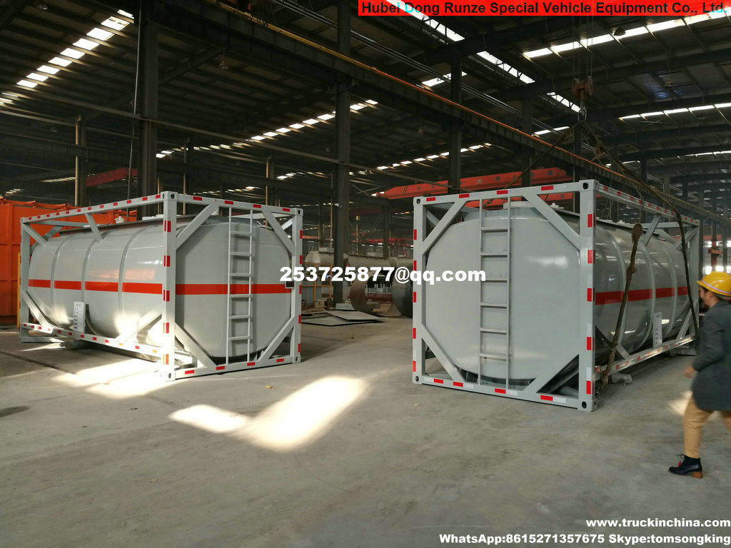 Un1790 Isotank Container for Road Tank Transport Hydrofluoric Acid (HF) Un1791 Sodium Hypochlorite, Liquid Naclo 18, 000liers -20, 000liers