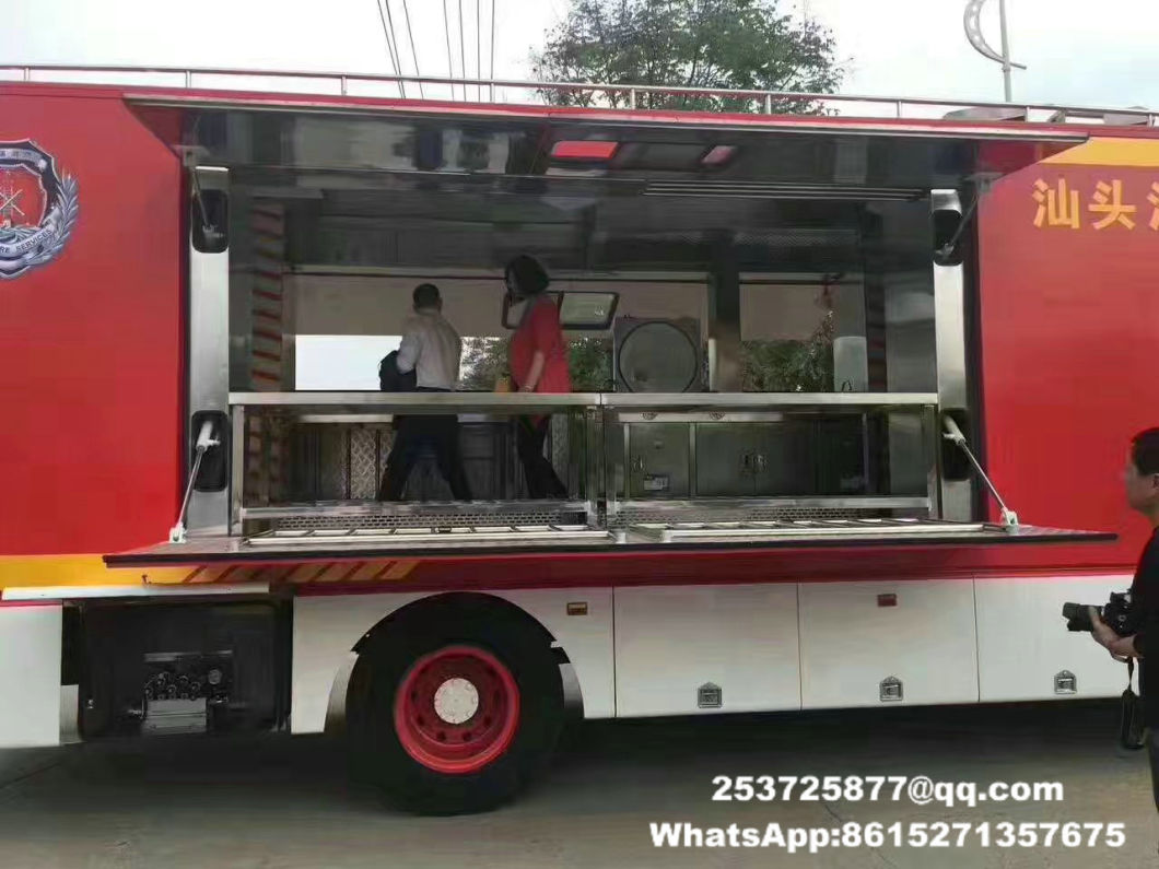 King Run Mobile Fast Food Truck for Military Troops Field Cooking 4X2 Optional Offroad 4X4