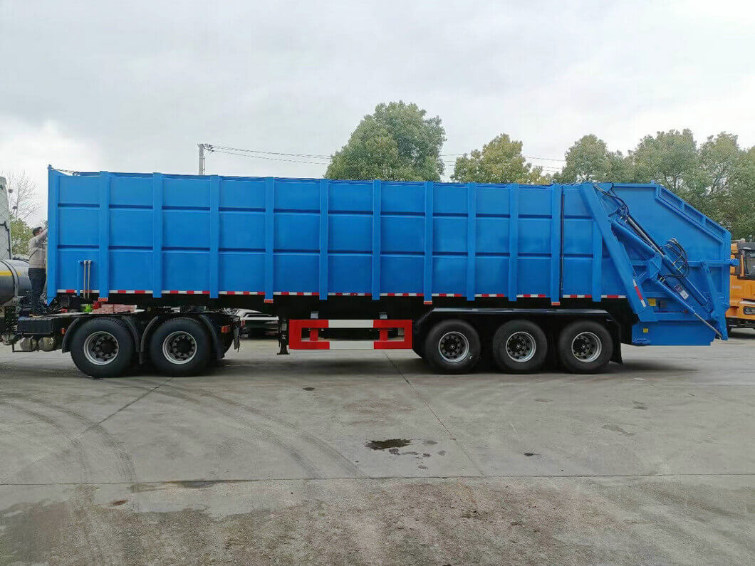 Compressed Garbage Semi Trailer Garbage Transfer trailer (4) Compressed Garbage Semi Trailer Garbage Transfer trailer (4)