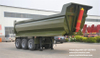 3 axles U-shape Rear Dump Semi-trailer 24cbm ,35CBM