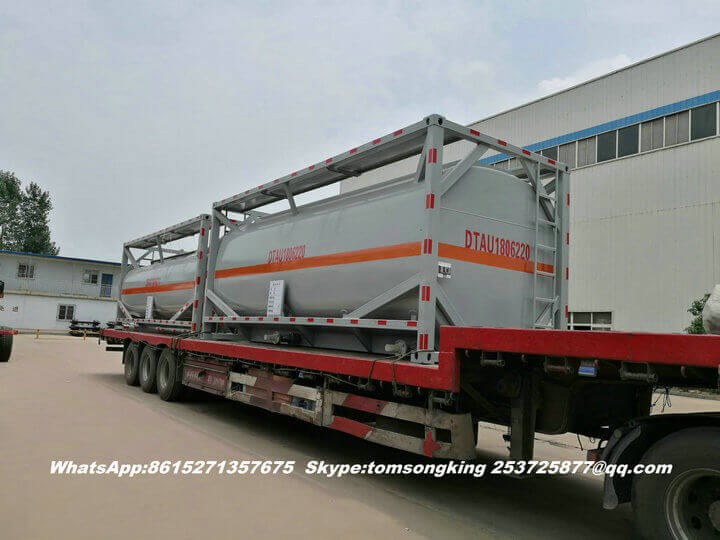 Steel lined PE ISO tank -91 Steel lined PE ISO tank -91