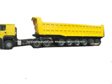 6 Axles Tipper Trailer For 100 Ton Mangenese And Bouxite Ores Transport