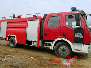 Fire fighting FAW J6 Fire Pump Truck 8000L EURO 5
