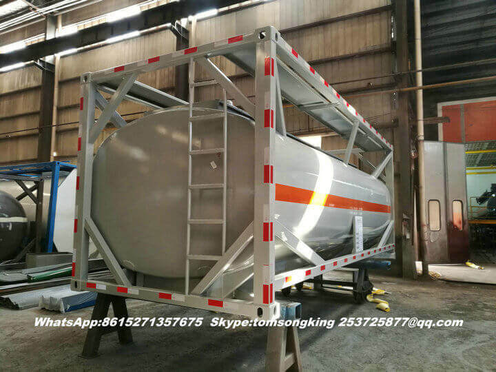 Steel lined PE ISO tank -019 Steel lined PE ISO tank -019