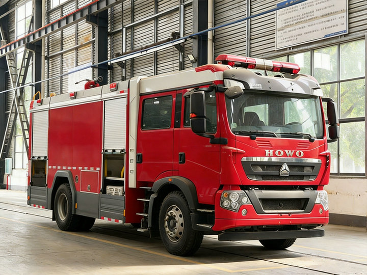 HOWO 5000 Liters Water Rescue Fire Trucks (6) HOWO 5000 Liters Water Rescue Fire Trucks (6)