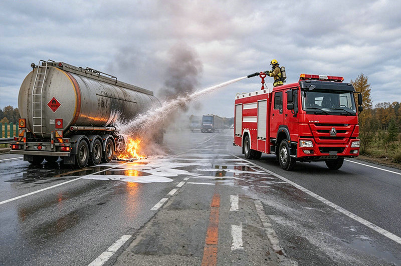 HOWO 8T Foam Fire Truck (16) HOWO 8T Foam Fire Truck (16)
