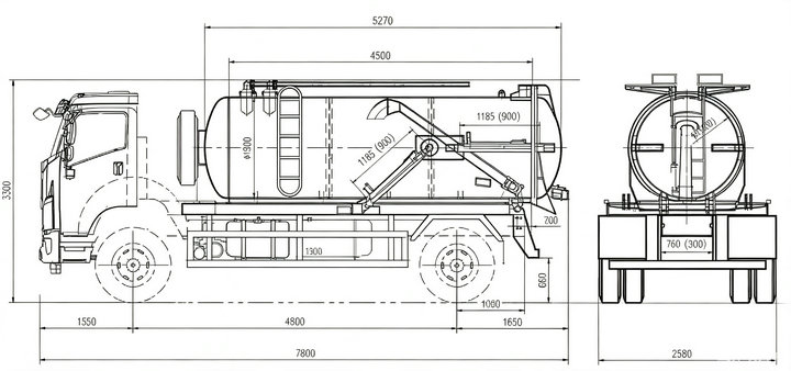 Beiben 4x4 Offroad Vacuum Suction Septic Tank Trucks (12) Beiben 4x4 Offroad Vacuum Suction Septic Tank Trucks (12)