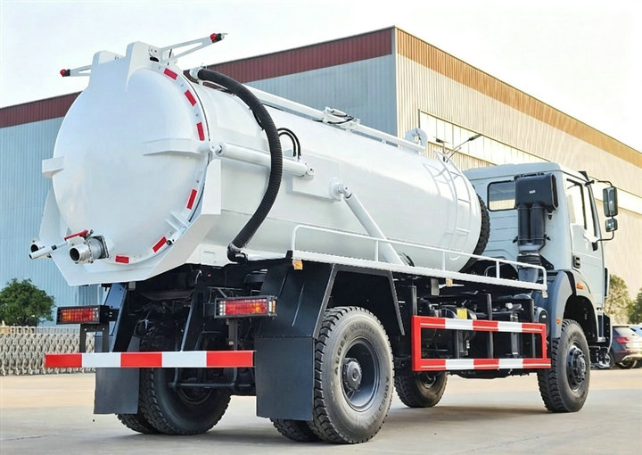 Beiben 4x4 Offroad Vacuum Suction Septic Tank Trucks (11) Beiben 4x4 Offroad Vacuum Suction Septic Tank Trucks (11)