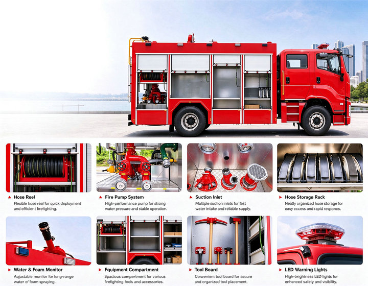 ISUZU Fire Tender 300HP Foam Fire Truck 6000L Water (3) ISUZU Fire Tender 300HP Foam Fire Truck 6000L Water (3)