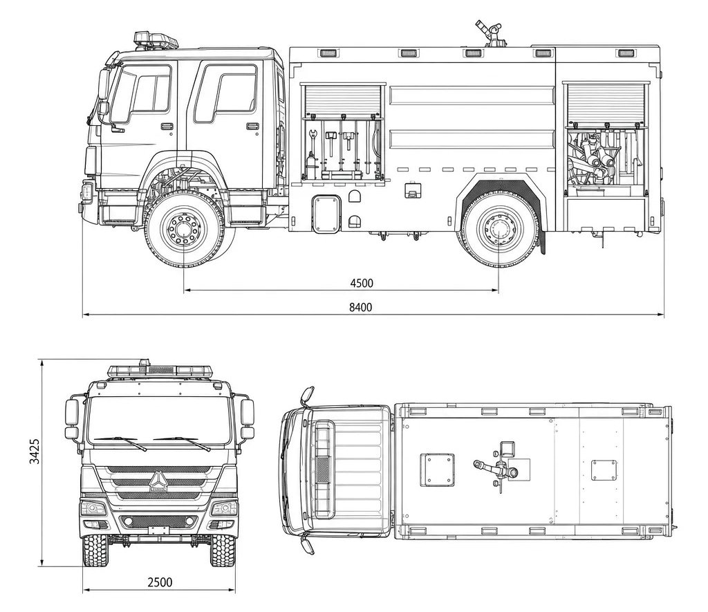 HOWO 8T Foam Fire Truck (1) HOWO 8T Foam Fire Truck (1)