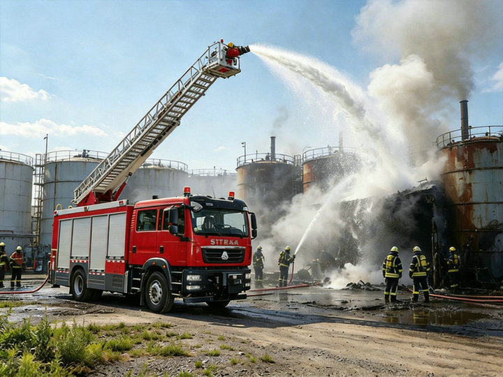 SITRAK HOWO 18M Fire Engine Ladder Trucks (4) SITRAK HOWO 18M Fire Engine Ladder Trucks (4)