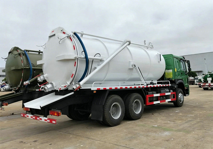 HOWO Cesspit Emptier Vacuum Super Sucker Septic Tank Truck 22m3 (11) HOWO Cesspit Emptier Vacuum Super Sucker Septic Tank Truck 22m3 (11)