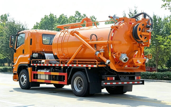 ISUZU FTR Combined Sewer Jetting and Vacuum Truck (8) ISUZU FTR Combined Sewer Jetting and Vacuum Truck (8)