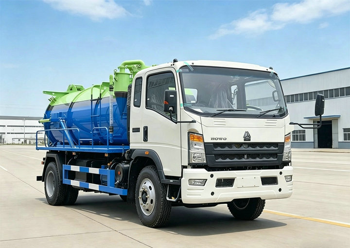 HOWO 8000L Sludge Vacuum Super Sucker Trucks (7) HOWO 8000L Sludge Vacuum Super Sucker Trucks (7)