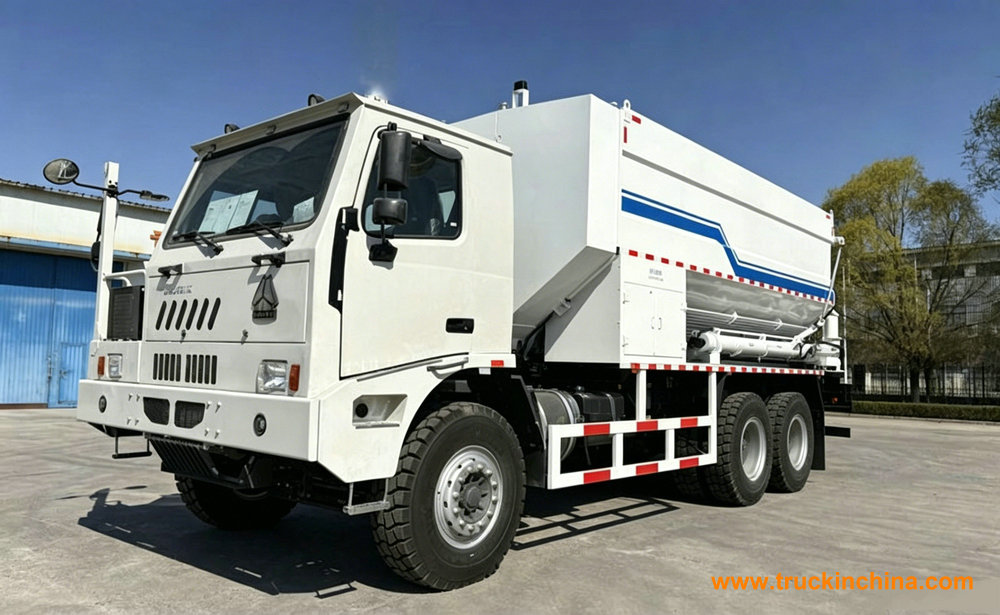 Intelligent Mining Blasting HOWO Explosive Mixing and Charging ANFO Trucks 30T (6) Intelligent Mining Blasting HOWO Explosive Mixing and Charging ANFO Trucks 30T (6)