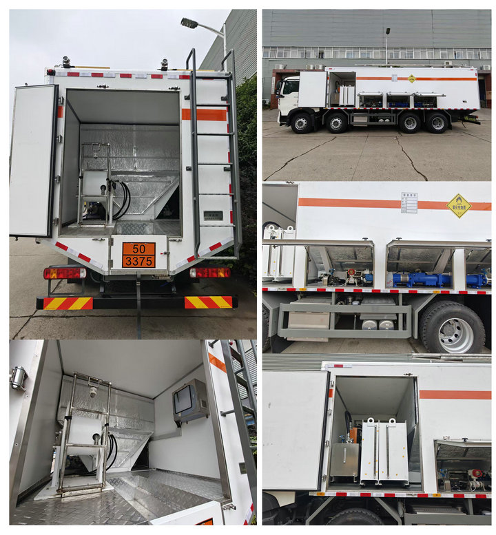 ANFO Explosive Delivery Truck for Onsite Mixing and Loading (17) ANFO Explosive Delivery Truck for Onsite Mixing and Loading (17)
