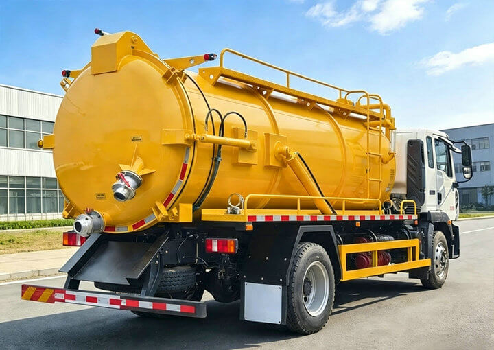 SINOTRUK HOWO 5 KL Cesspit Vacuum Sucker Truck (20) SINOTRUK HOWO 5 KL Cesspit Vacuum Sucker Truck (20)