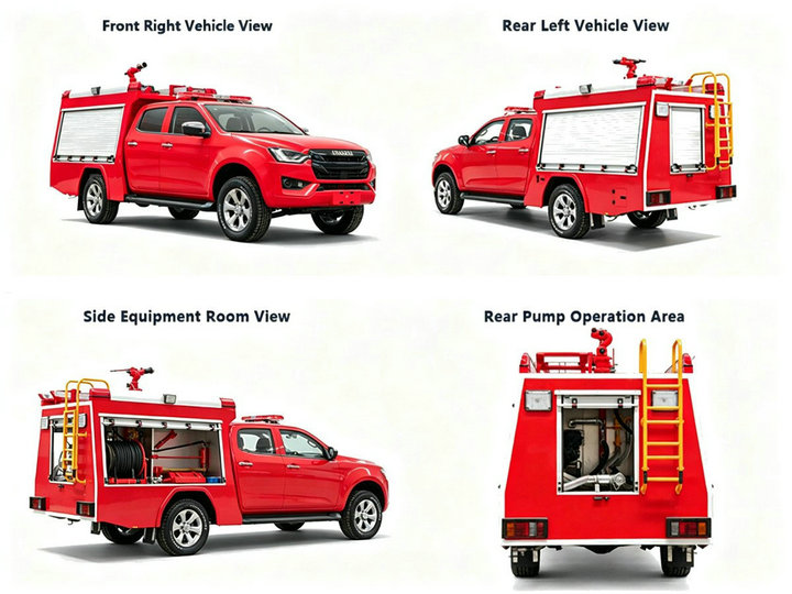 ISUZU AWD 4x4 Drive Emergency Fire Pickup ISUZU AWD 4x4 Drive Emergency Fire Pickup