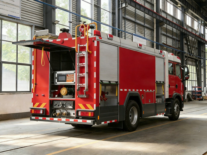 HOWO 5000 Liters Water Rescue Fire Trucks (4) HOWO 5000 Liters Water Rescue Fire Trucks (4)