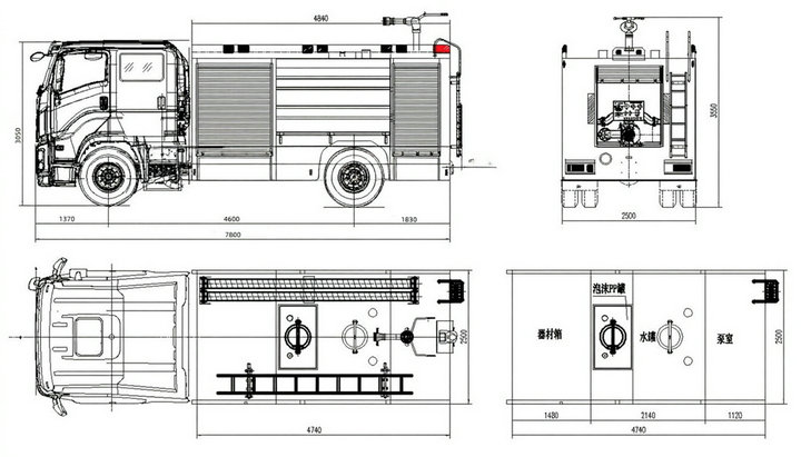 4500L fire engine Isuzu truck 4500L fire engine Isuzu truck