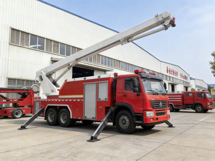 Howo 32m high jetting fire water trucks (20) Howo 32m high jetting fire water trucks (20)