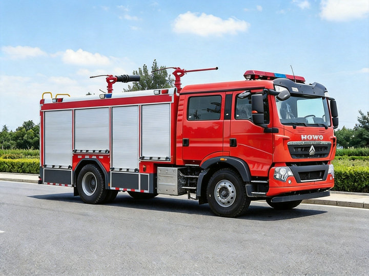HOWO TX 4 Tons Dry Powder Emergency Fire Fighting Trucks (11) HOWO TX 4 Tons Dry Powder Emergency Fire Fighting Trucks (11)