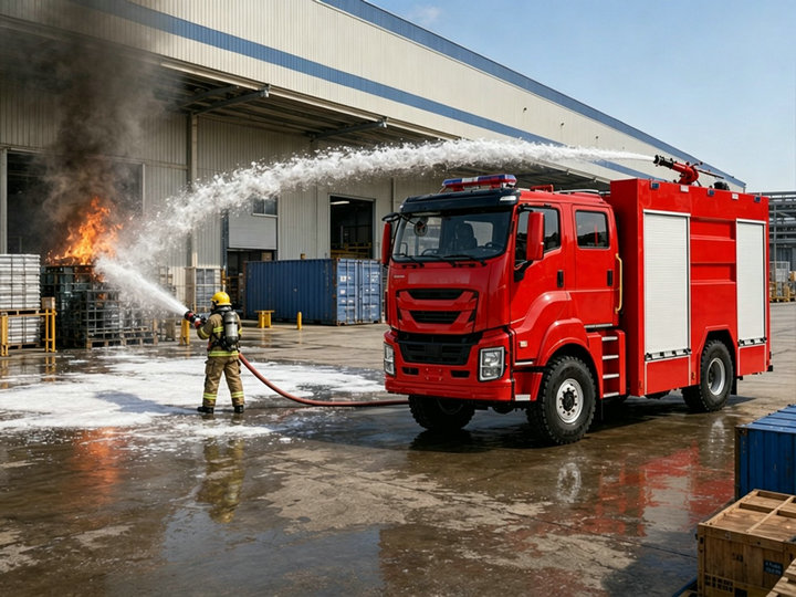 ISUZU 4X4 Foam Fire Truck 300 HP (5) ISUZU 4X4 Foam Fire Truck 300 HP (5)