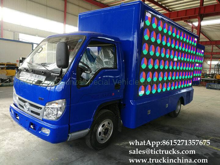 Foton 4x2 LED show mobile advertise truck LHD/RHD