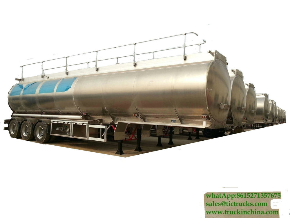 10 sets DRZ9400GYYL Aluminum Alloy Oil Tanker Semi-trailer export to TANZANIA FOB price
