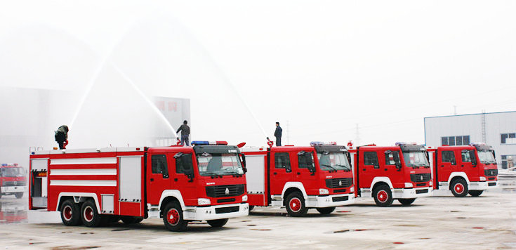 HOWO 6x4 Fire Trucks 12 Cbm Water 60L/s ≥55m/1MPa<Customization LHD RHD>