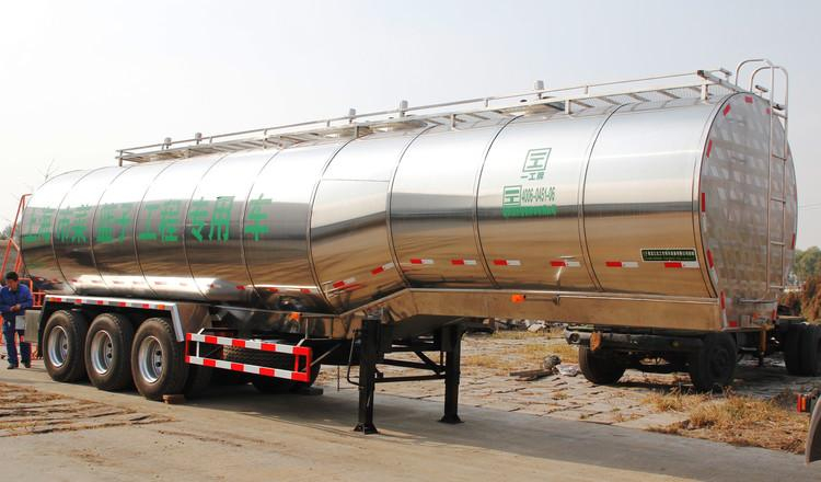 Stainless Steel Round Milk Tankers Trailer