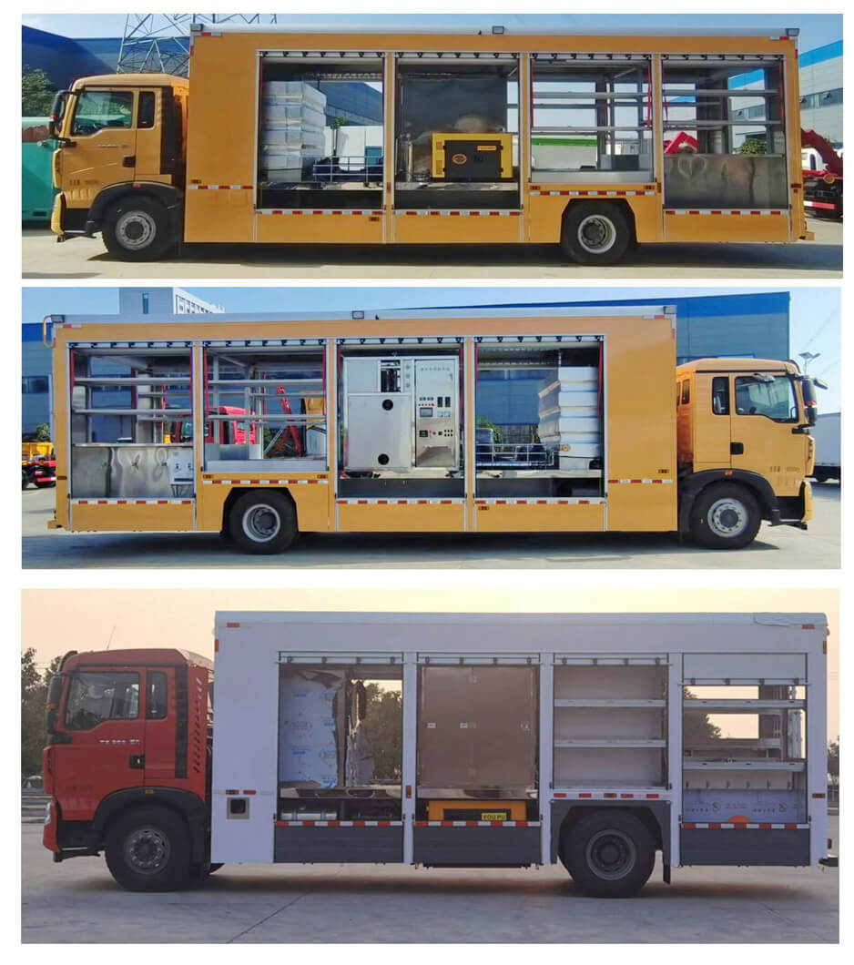 HOWO Mobile Water Purification Truck 5180XJS6 (1)