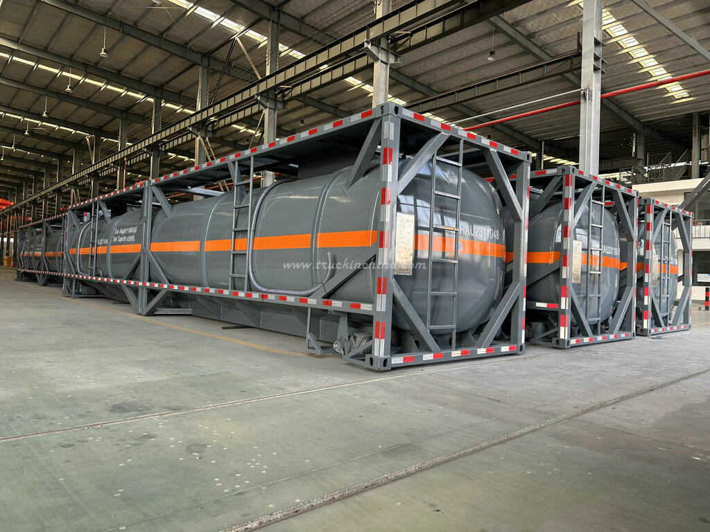 6 Units 40KL 44KL 40FT ISO Steel Lined PE Dilute Sulfuric Acid Tank Container To Kazakhstan