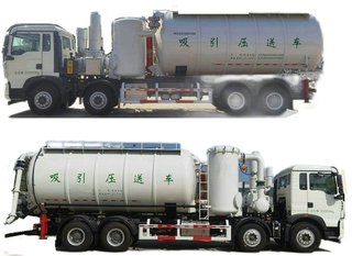 Customize HOWO Dry Lime Powder Dust Super Sucker Vaccum Trucks 20m3
