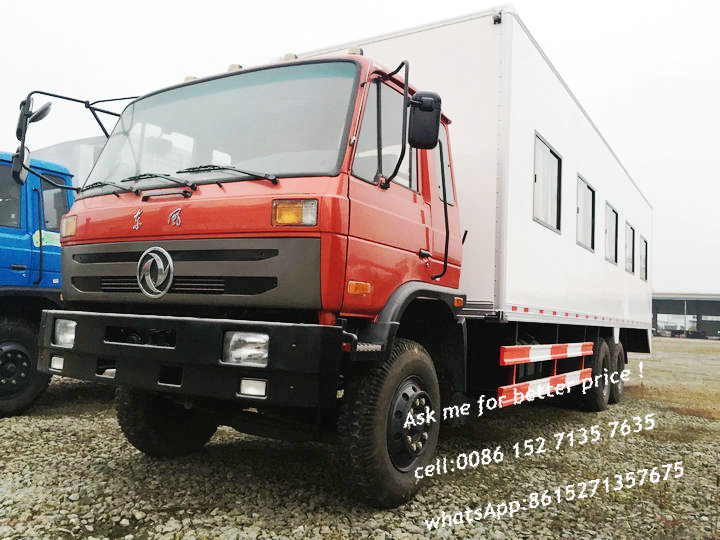 Truck Bus -customizing Chassis Cab Bus on Dongfeng Chassis 6x4 ,10 Wheels