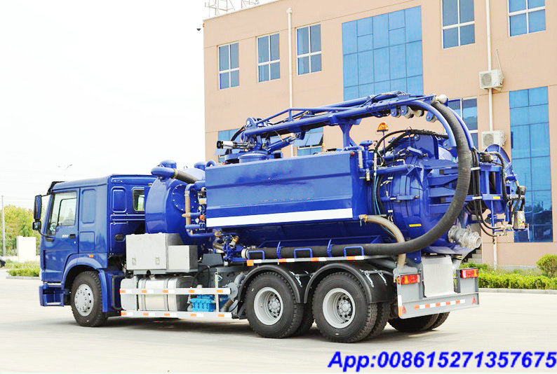 Sino Vacuum Tanker Combined Jetting & Sewage Trucks 16m3
