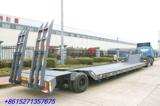 One Line Tow Axles Lowboy Trailer