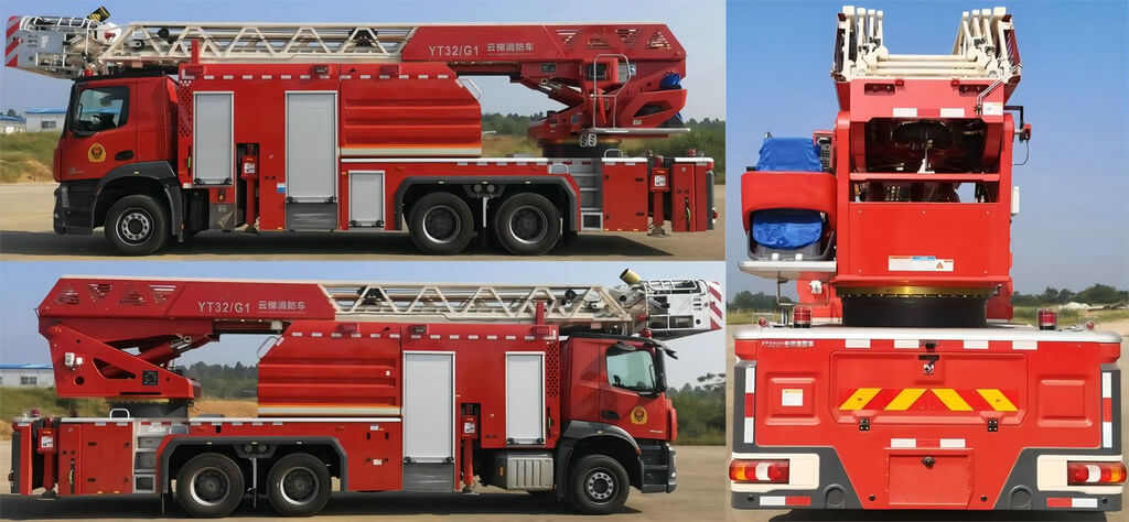Aerial ladder fire trucks (63)
