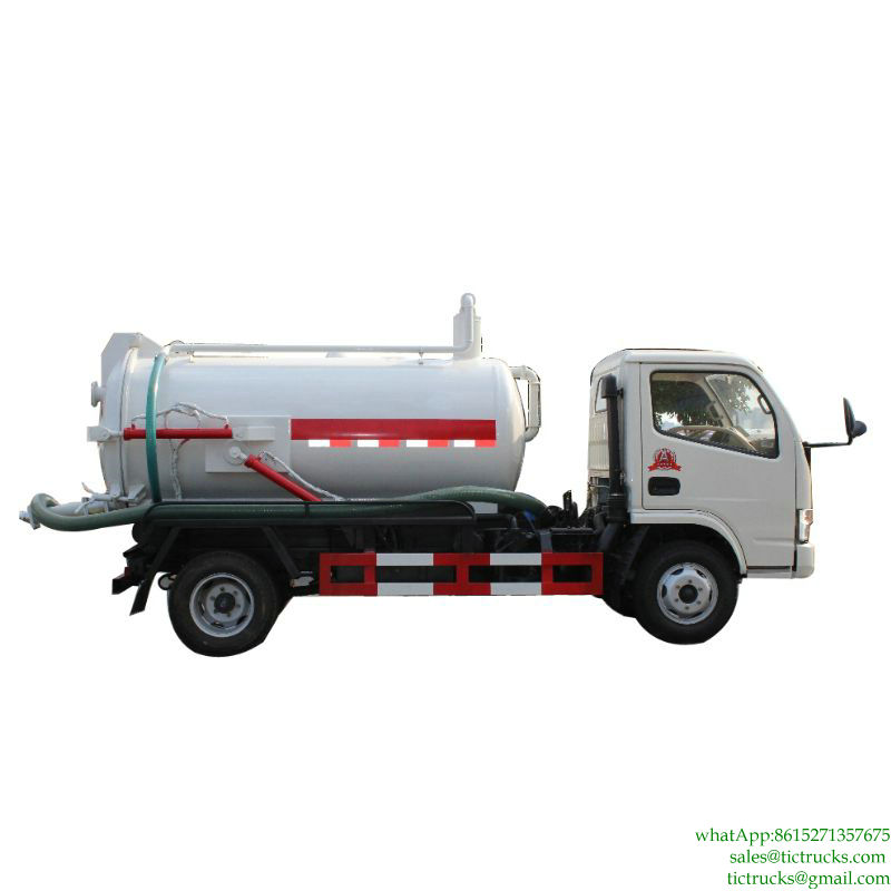 DFAC 4x2 3m3_3000L Vacuum Pump Truck LHD/ RHD