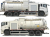 Customize Dry Material Supersucker Industrial Powdered Graphite Vacuum Truck 16m3 